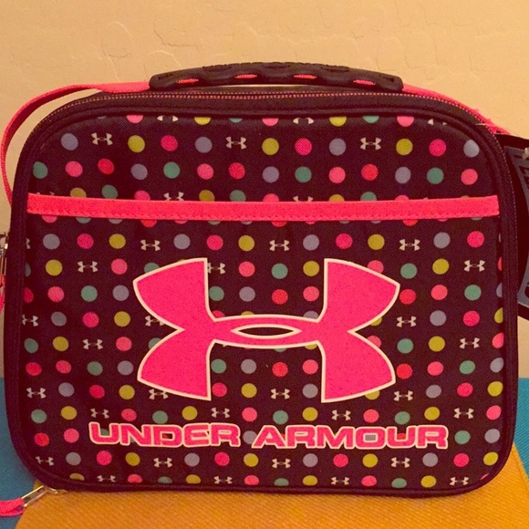 pink under armour lunch box